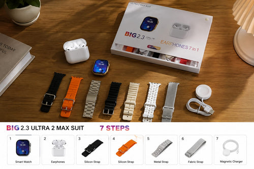 BIG 2.3 Ultra 2 Max Suit – 7 in 1 Smart Watch & Earbuds