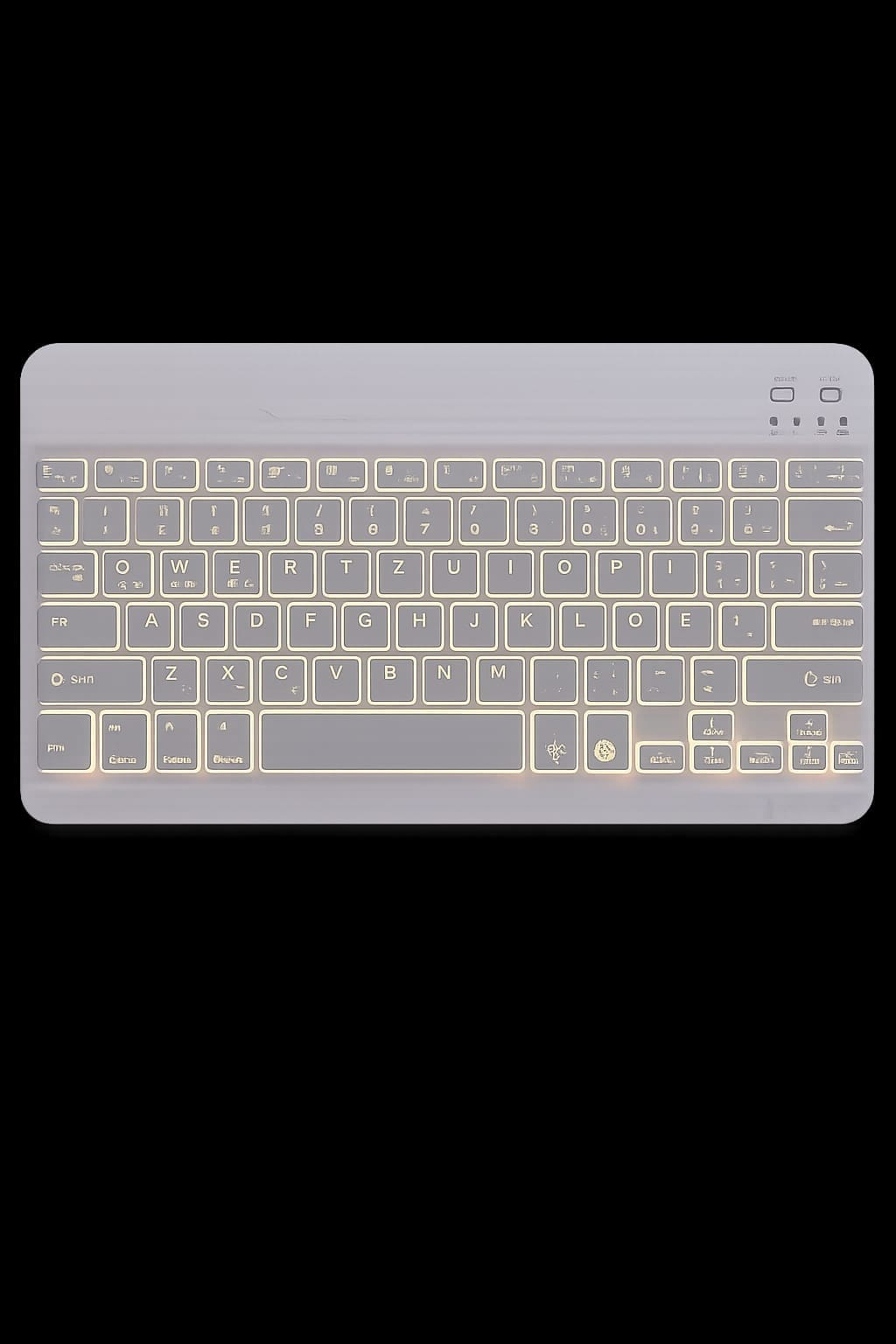 Mini RGB Bluetooth Keyboard – Compatible with Mobile, Smart TV, Tablet & Laptop