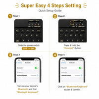 Mini Bluetooth Keyboard – Wireless Keyboard for Mobile, Smart TV, Tablet & Laptop